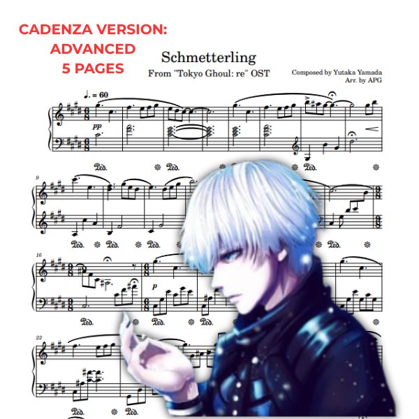 Schmetterling piano sheet music preview
