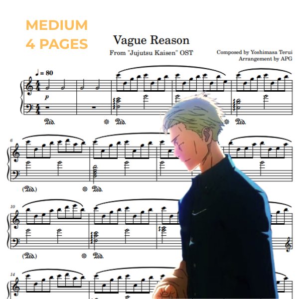 ζζ§γͺηη± (Vague Reason) piano sheet music preview